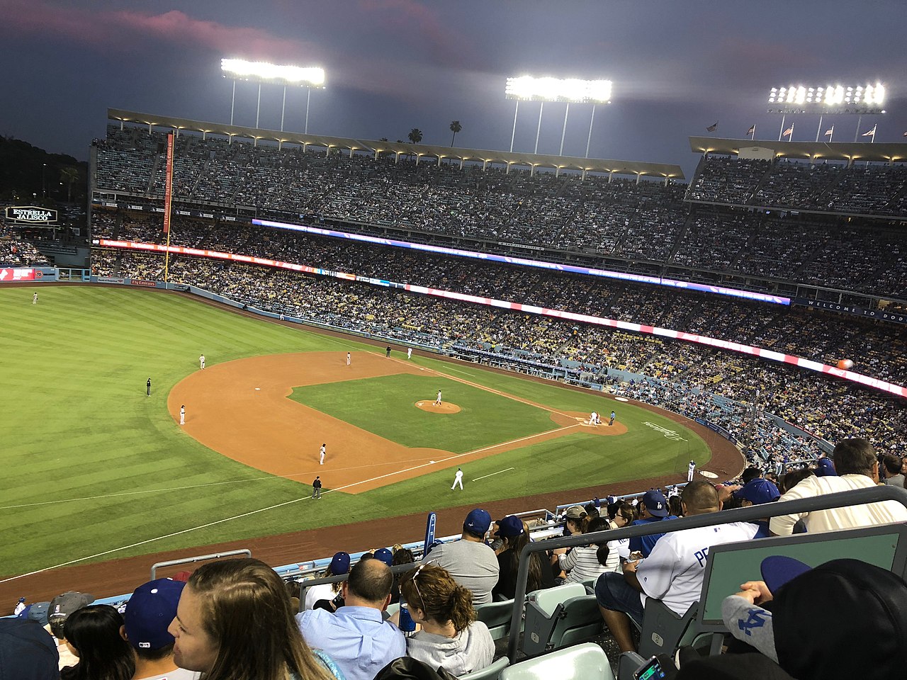 Dodger Stadium, home of the Los Angeles Dodgers