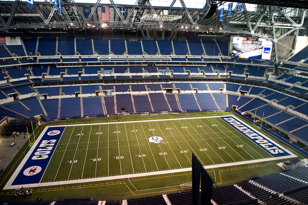 Lucas Oil Stadium, home of the Indianapolis Colts