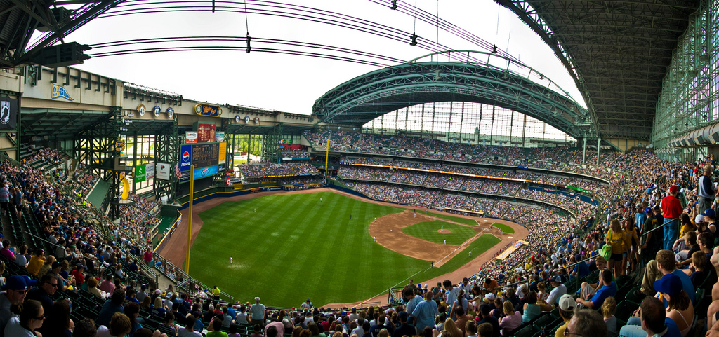 Miller Park, home of the Milwaukee Brewers
